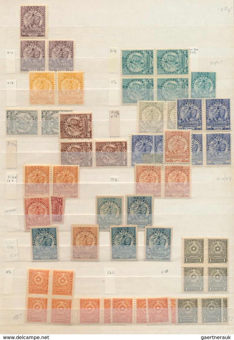23852 Paraguay: 1880/1900 (ca.), Comprehensive Collection/accumulation Of Mainly The "Lion" Issues, Also O - Paraguay