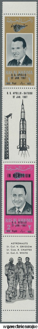 23882 Ras Al Khaima: 1865/1971, Comprehensive U/m Accumulation In A Binder, Plenty Of Material Incl. Se-te - Ras Al-Khaima