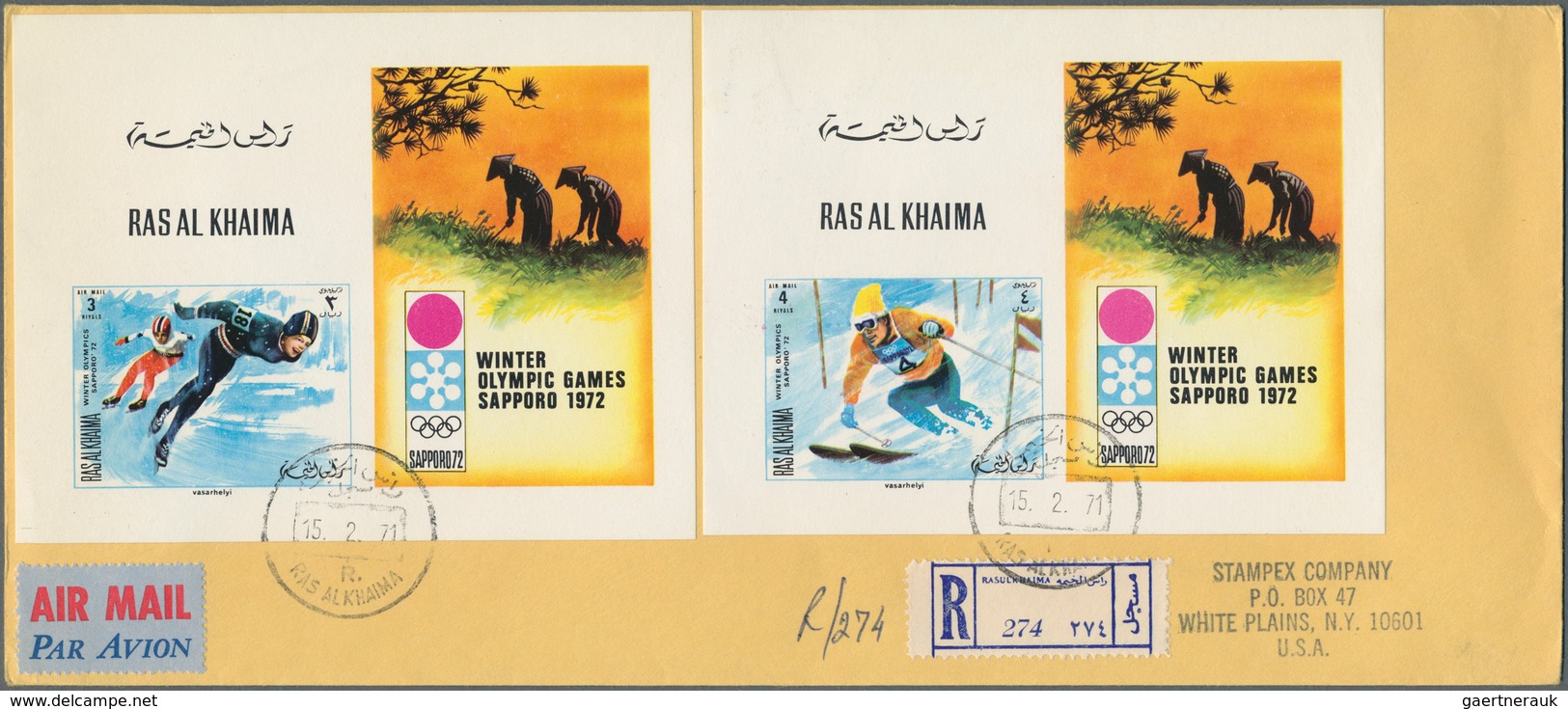 23898 Ras al Khaima: 1970/1971, Football World Championship/Olympic Games, group of twelve registered airm