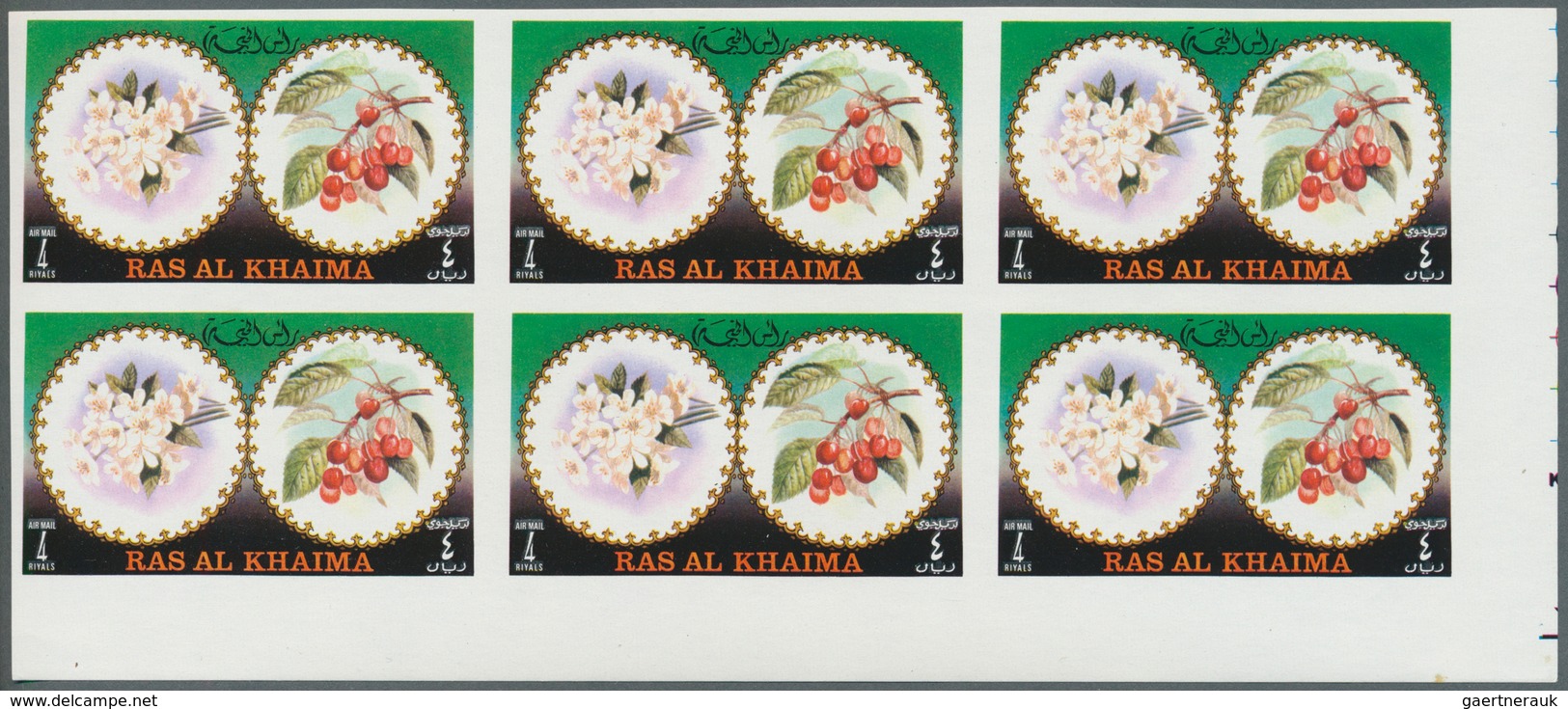 23905 Ras Al Khaima: 1972, Mainly U/m Accumulation In A Binder, Several Units, De Luxe Sheets, Imperfs Etc - Ras Al-Khaima