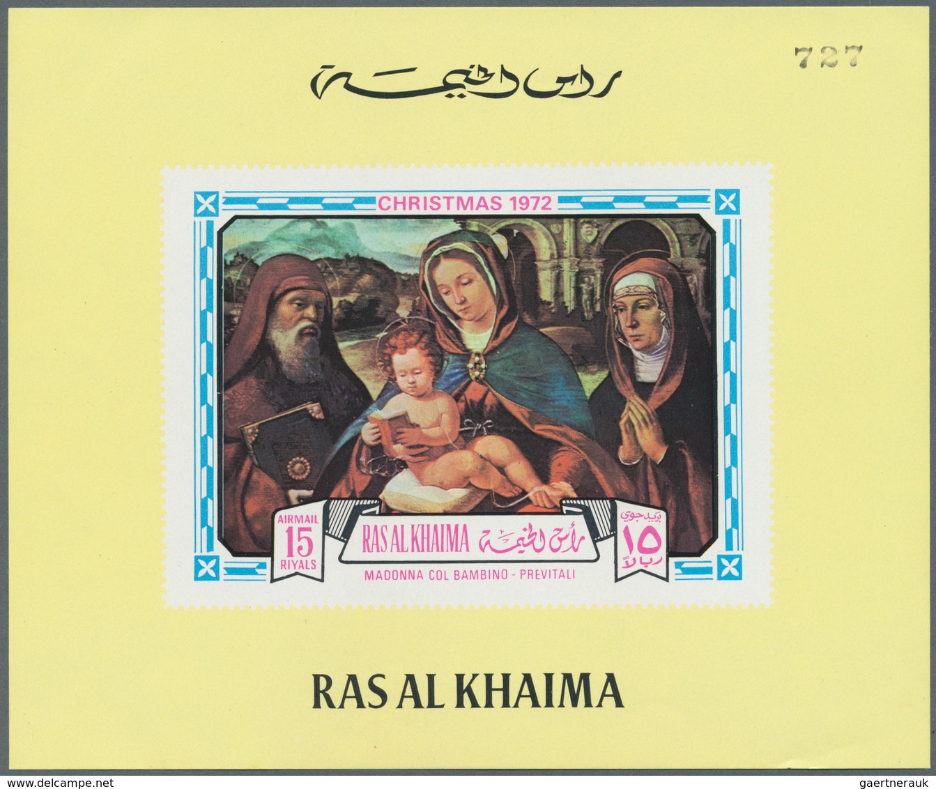 23905 Ras Al Khaima: 1972, Mainly U/m Accumulation In A Binder, Several Units, De Luxe Sheets, Imperfs Etc - Ras Al-Khaima