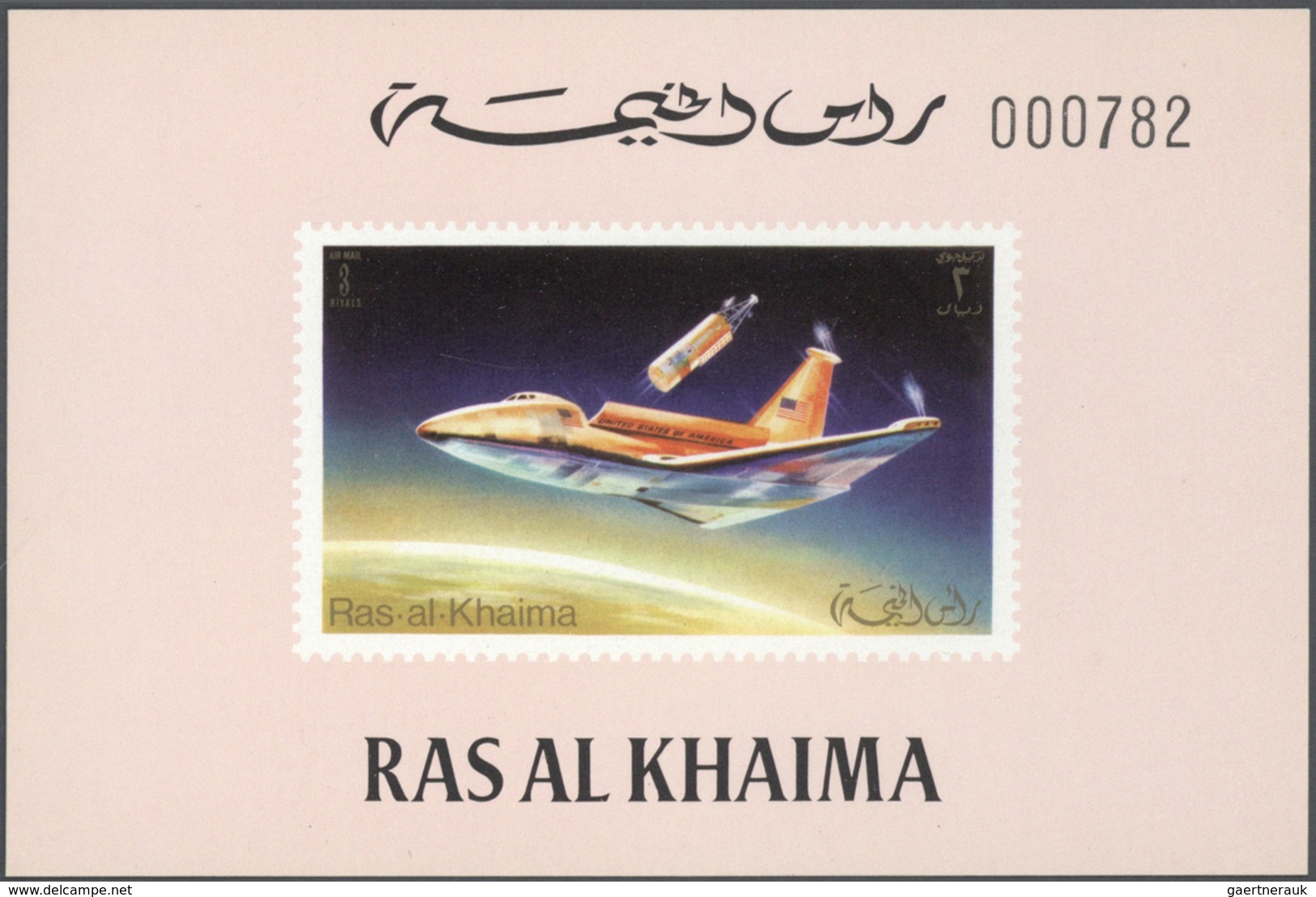 23907 Ras Al Khaima: 1972, U/m Collection In A Thick Stockbook With Attractive Thematic Issues Like Space, - Ras Al-Khaima