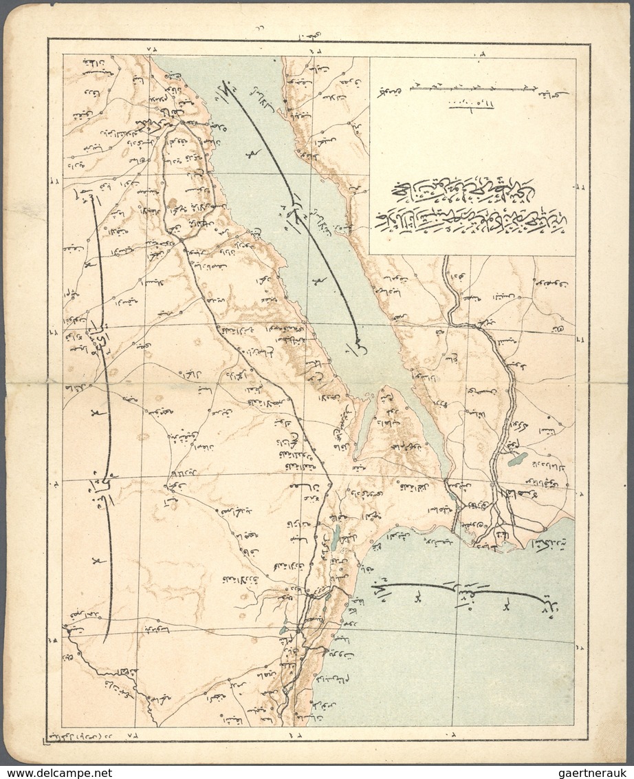 23965 Saudi-Arabien: 1900-20, HEJAZ RAILWAY : Documents, receipts, postcards, revenues, maps, photographs,