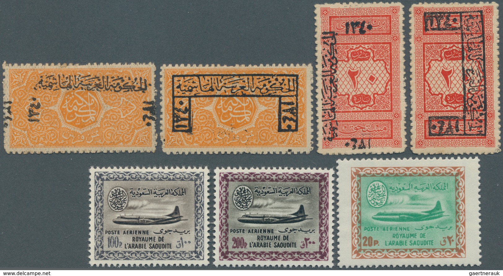 23967 Saudi-Arabien: 1916/1990 (ca.), Accumulation In Album Starting With Some HEJAZ Issues And Later With - Arabie Saoudite