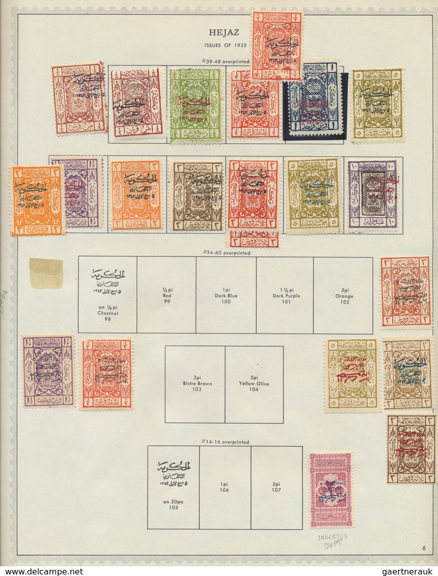 23968 Saudi-Arabien: 1916/1990 (ca.), Mint And Used Collection On Album Pages, From Hejaz/Najd Issues (the - Arabie Saoudite