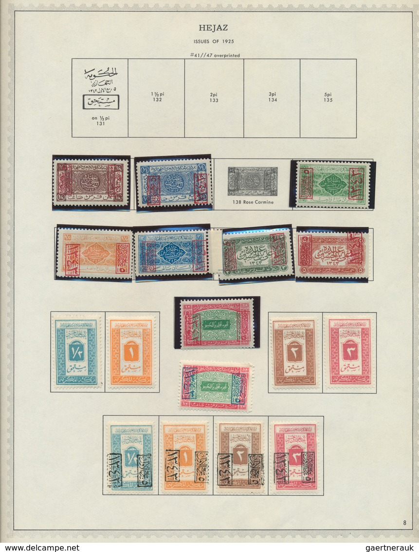 23968 Saudi-Arabien: 1916/1990 (ca.), Mint And Used Collection On Album Pages, From Hejaz/Najd Issues (the - Arabie Saoudite