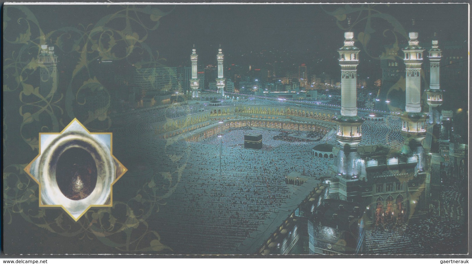 23987 Saudi-Arabien: 2000 (ca.), Special Printed Postcard Folder With Six Postcards 'Praying For You From - Arabie Saoudite