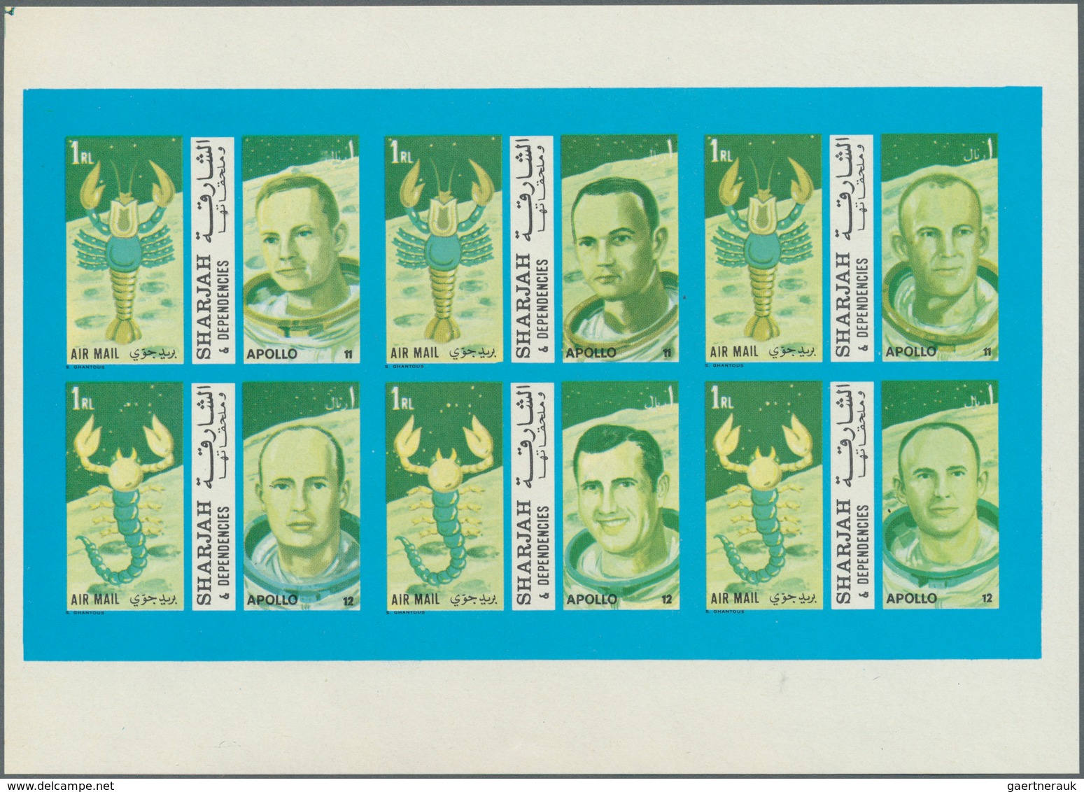 24008 Schardscha / Sharjah: 1963/1972, Chiefly U/m Accumulation In A Binder, Incl. Mini Sheets, Some Varie - Sharjah