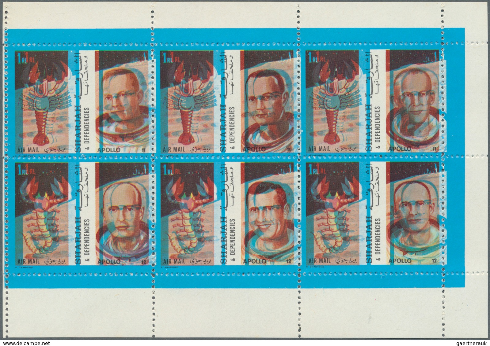 24008 Schardscha / Sharjah: 1963/1972, Chiefly U/m Accumulation In A Binder, Incl. Mini Sheets, Some Varie - Sharjah