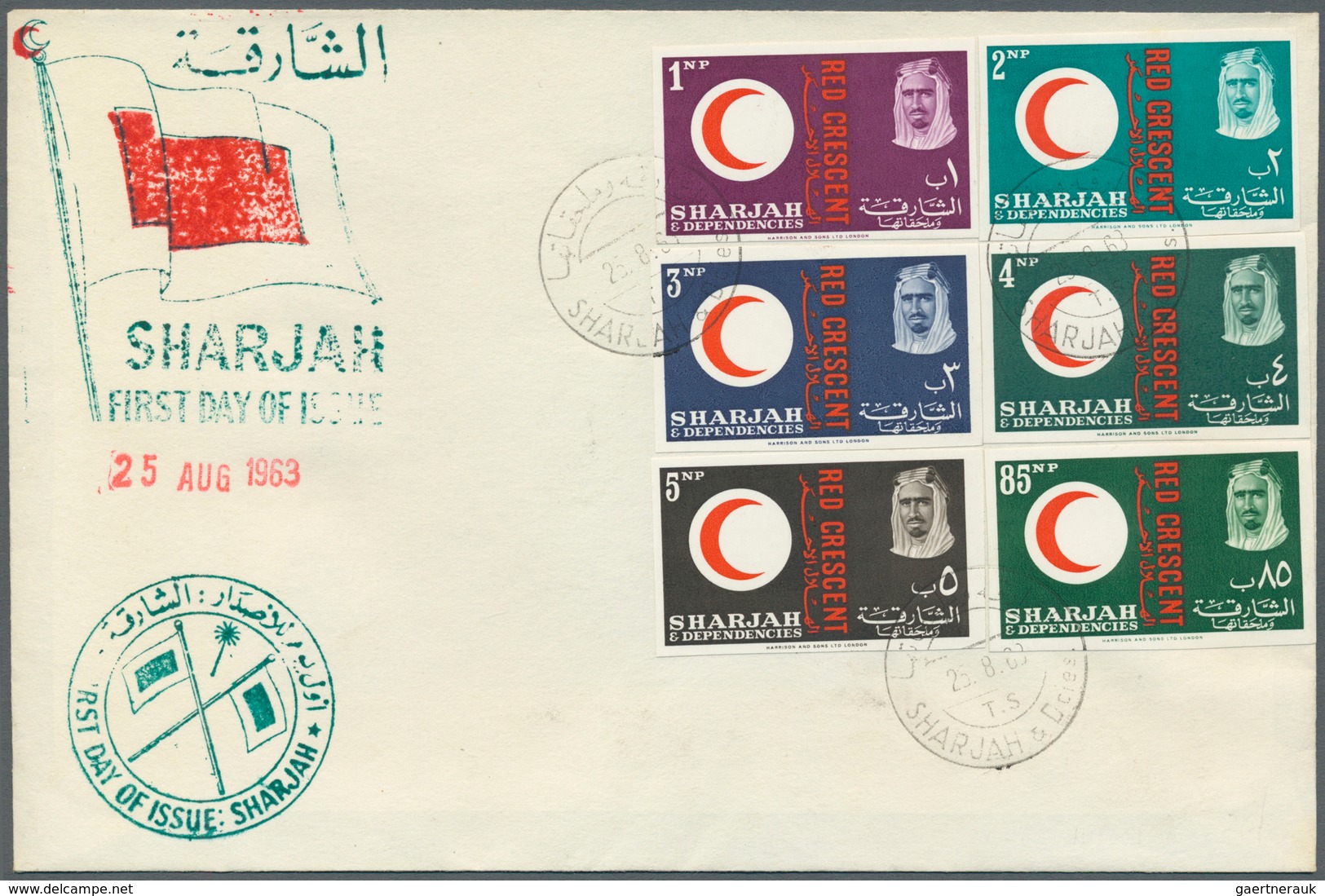 24011 Schardscha / Sharjah: 1963/1964, Assortment Of 21 Cacheted "f.d.c." (some Dates Differ From Those St - Sharjah