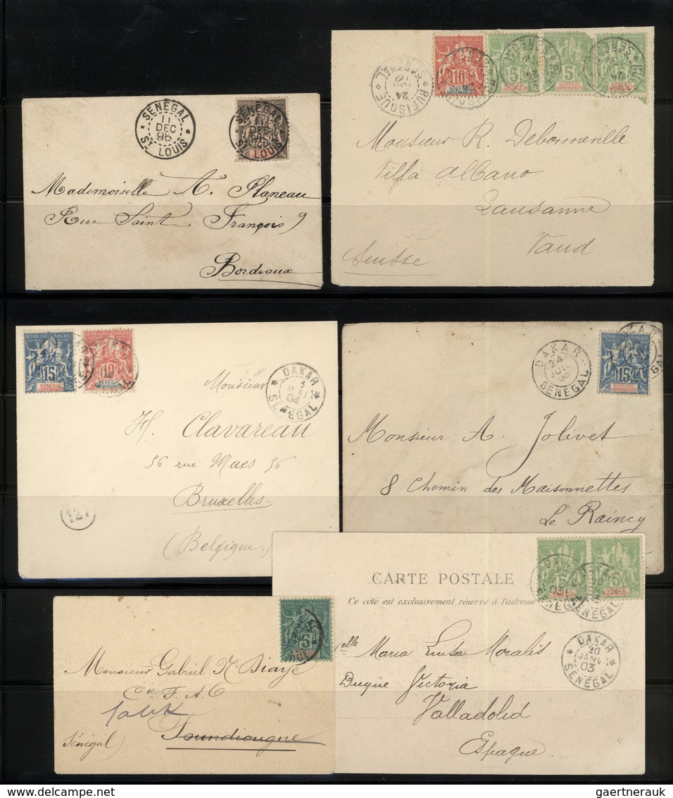 24044 Senegal: 1865/1910 (ca.), Mint And Used Collection On Stockpages, From Some General Issues With Bett - Sénégal (1960-...)