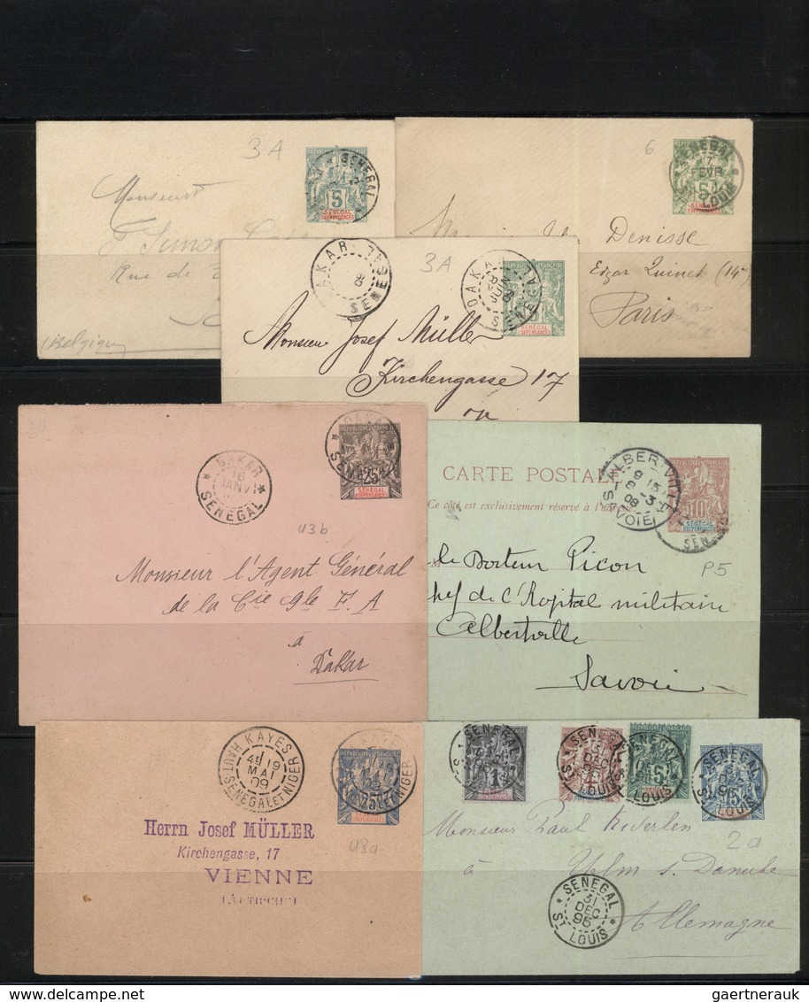 24044 Senegal: 1865/1910 (ca.), Mint And Used Collection On Stockpages, From Some General Issues With Bett - Sénégal (1960-...)