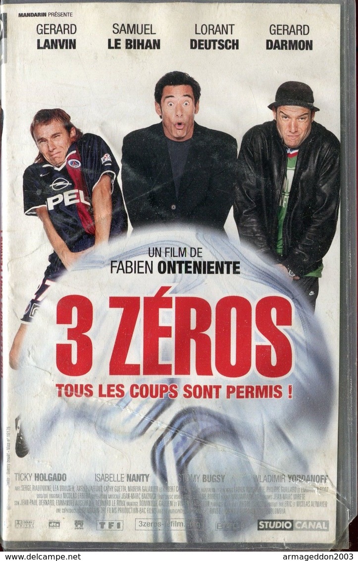 K7 VHS CASSETTE VIDEO - 3 ZERO - Comédie