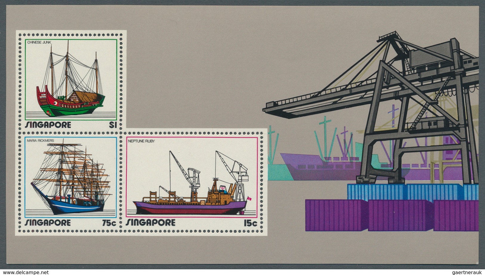 24061 Singapur: 1970/1979, Lot Of 13 Souvenir Sheets, Partly Toned Gum, E.g. 1970 Osaka (6), 1971 People's - Singapour (...-1959)