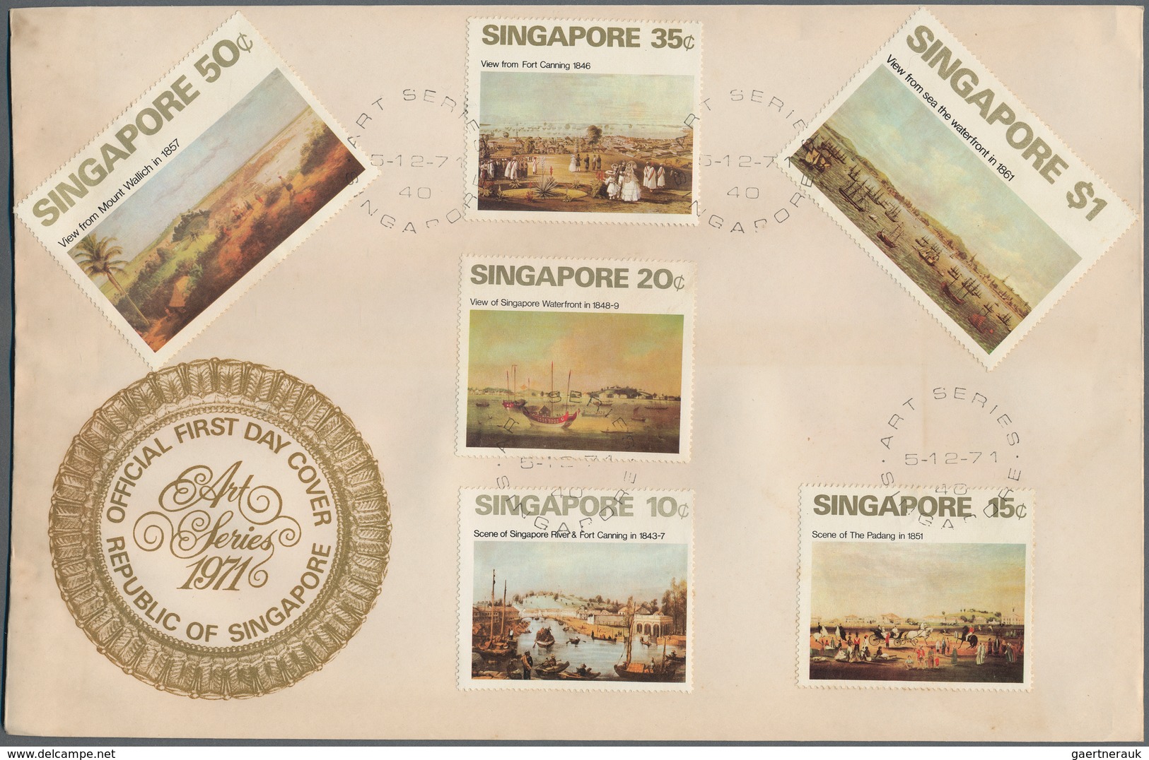 24064 Singapur: 1970-78, Collection Of 44 Different First Day Covers Including Complete 1971, 1977 And 197 - Singapour (...-1959)