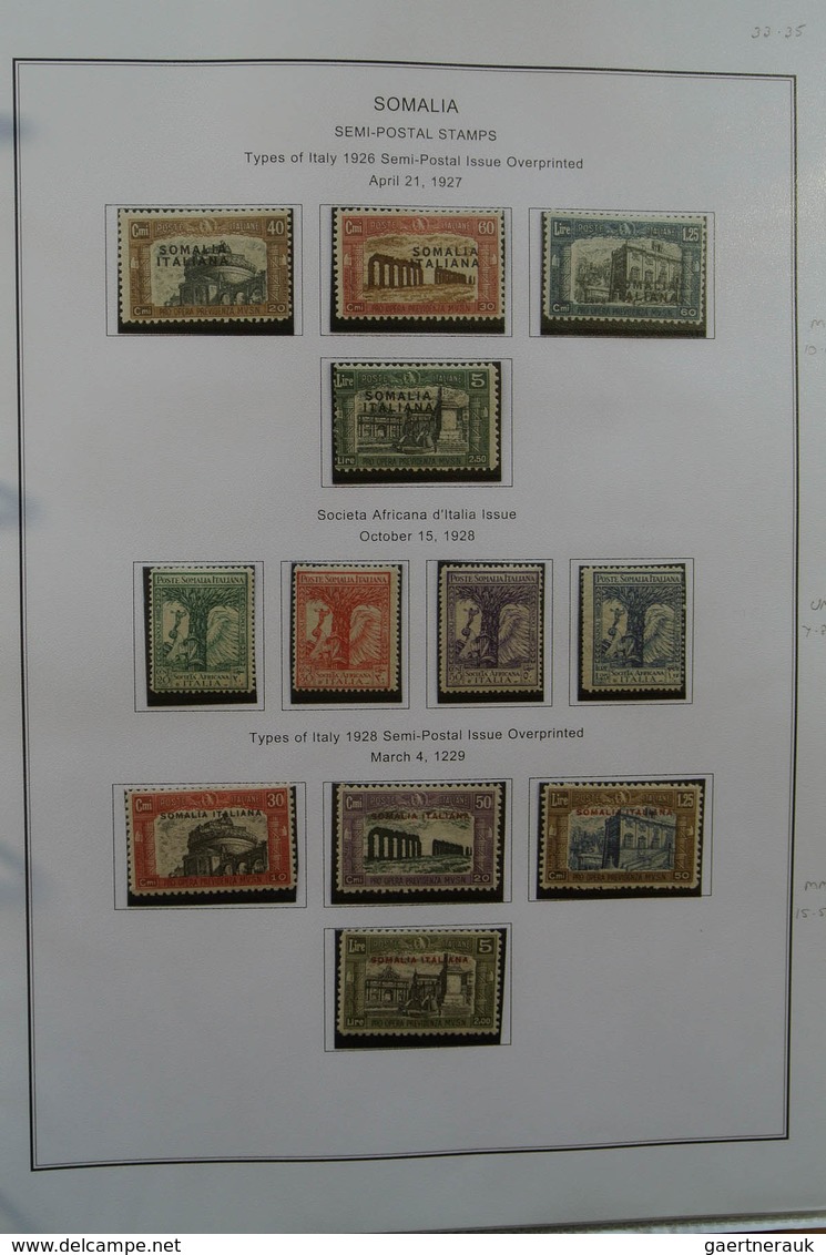 24093 Somalia: 1905-1968. MNH, Mint Hinged And Used Collection Somalia 1905-1968 In Album. Collection Incl - Somalia (1960-...)