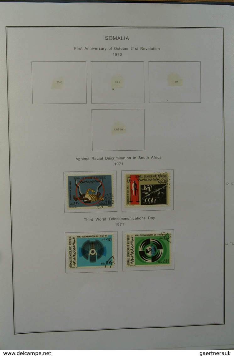 24093 Somalia: 1905-1968. MNH, mint hinged and used collection Somalia 1905-1968 in album. Collection incl