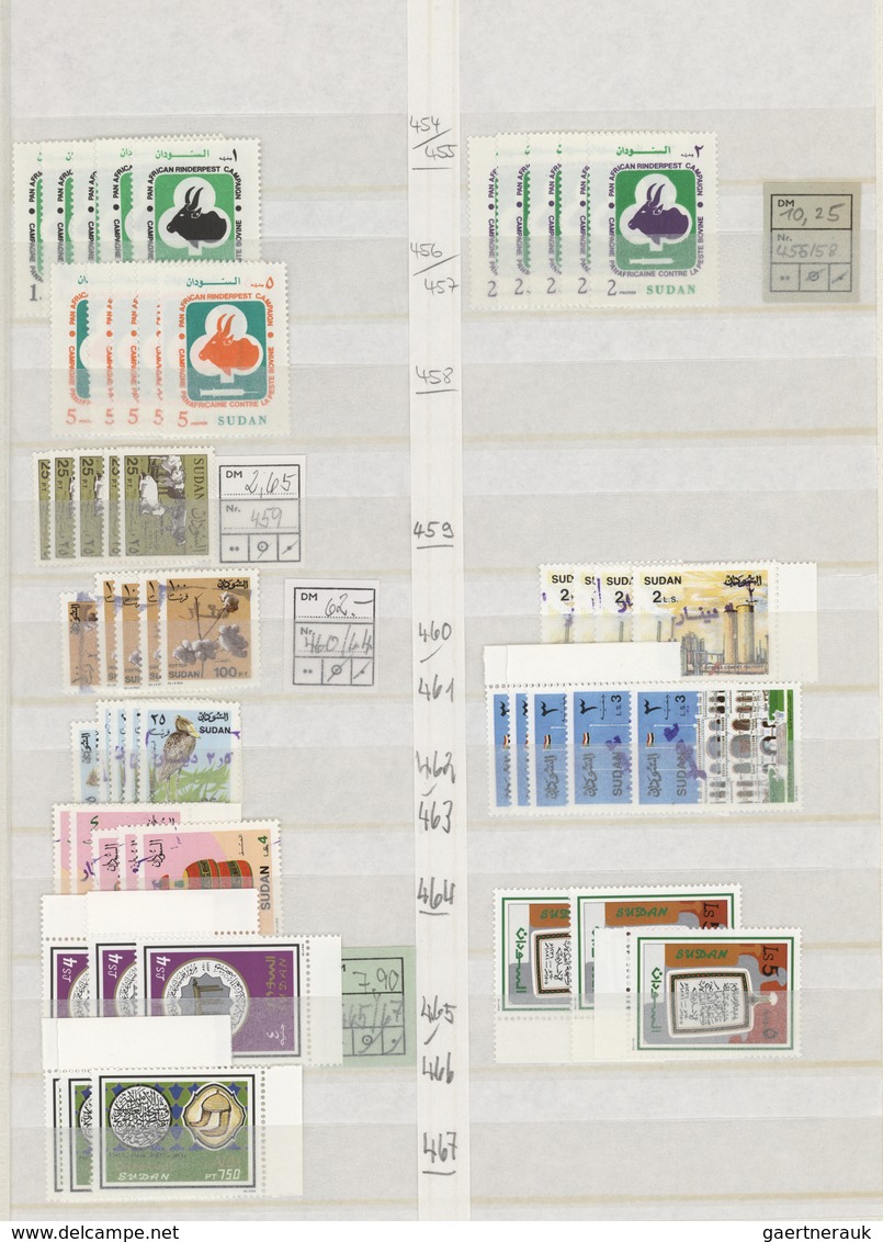 24099 Sudan: 1897-1997: Collection, duplication and additions of stamps issued over 100 years, both mint a