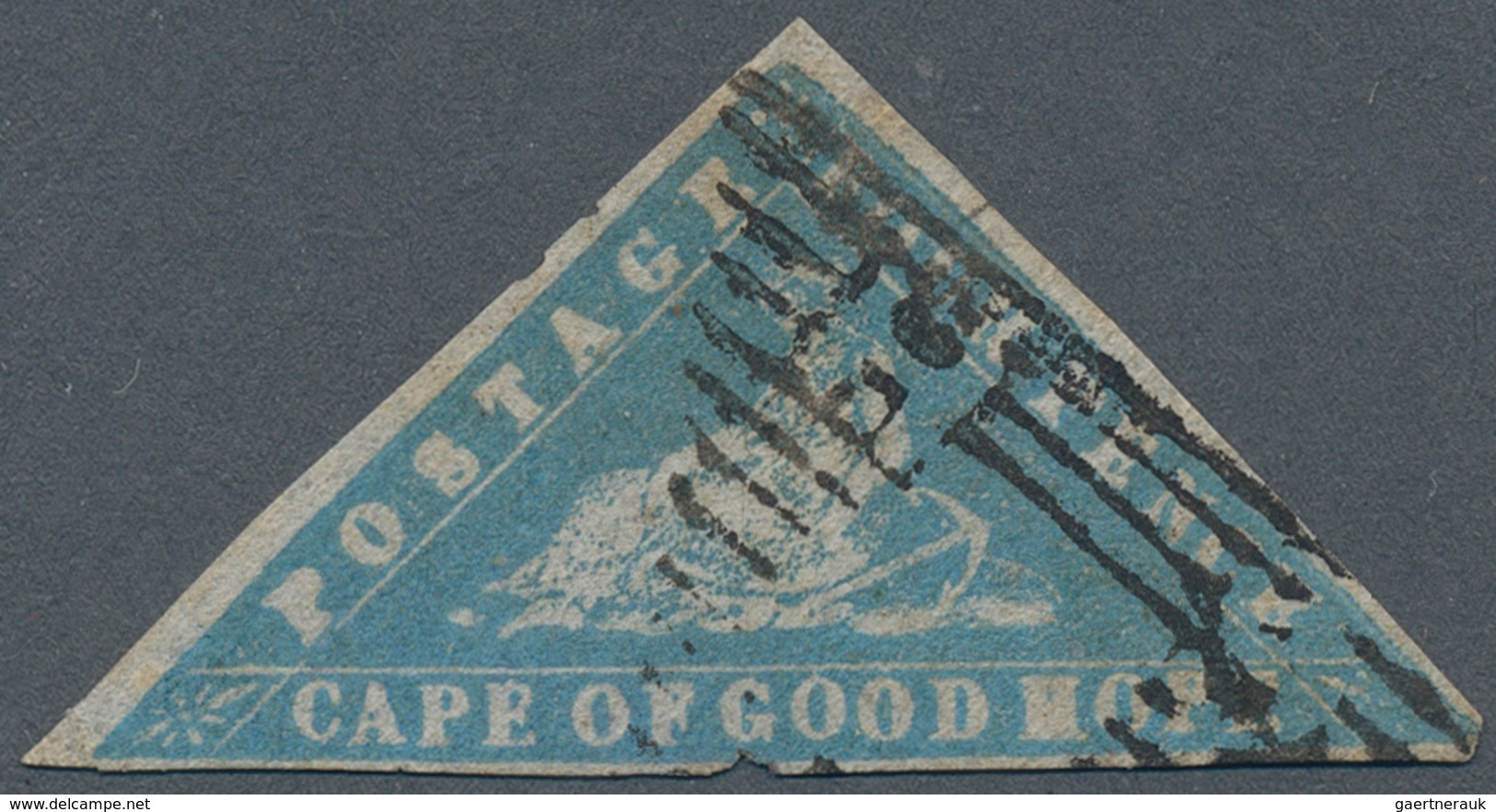 24113 Kap Der Guten Hoffnung: 1861, WOODBLOCK, 4d. Milky Blue, Fesh Colour, Close To Full Margins With Som - Cap De Bonne Espérance (1853-1904)