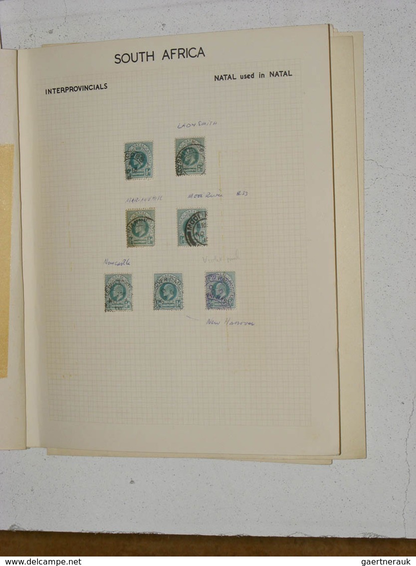 24115 Natal: Folder With A Small Cancel Collection Of Natal On Blanc Albumpages. Contains Ca. 120 Stamps. - Natal (1857-1909)