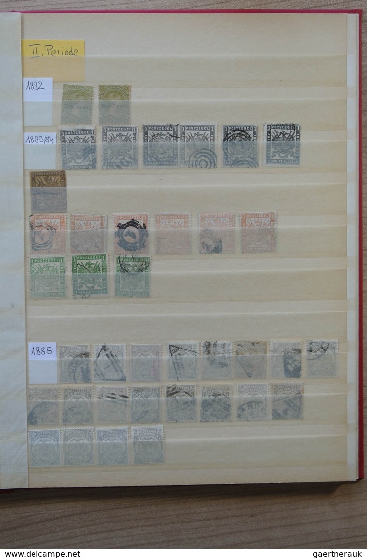 24121 Transvaal: 1870-1909. Nicely filled, mint hinged and used collection Transvaal 1870-1909 in 2 stockb