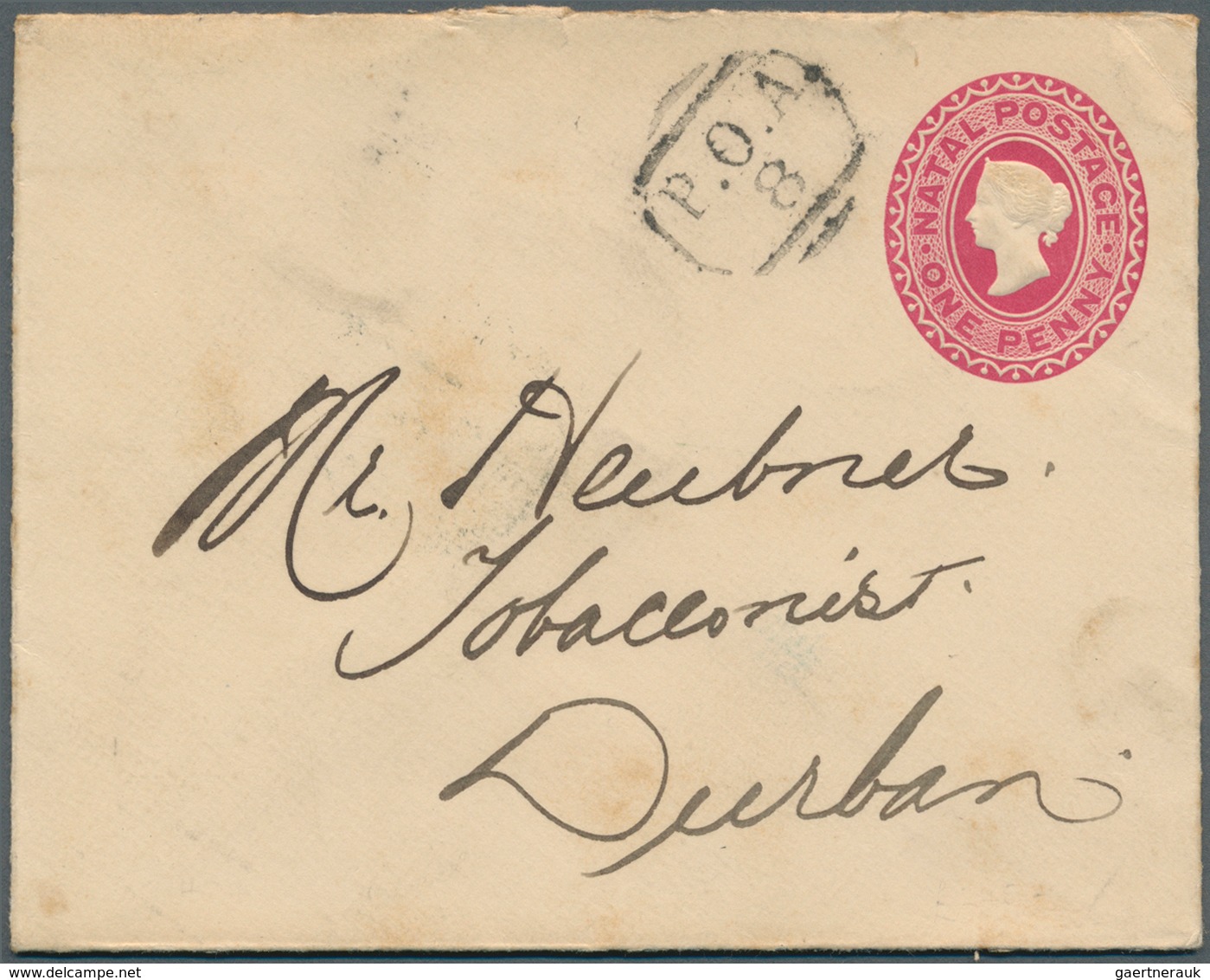 24124 Südafrika: 1900/1902, South African States, Group Of Seven Better Entires, E.g. Natal Stationery Env - Autres & Non Classés