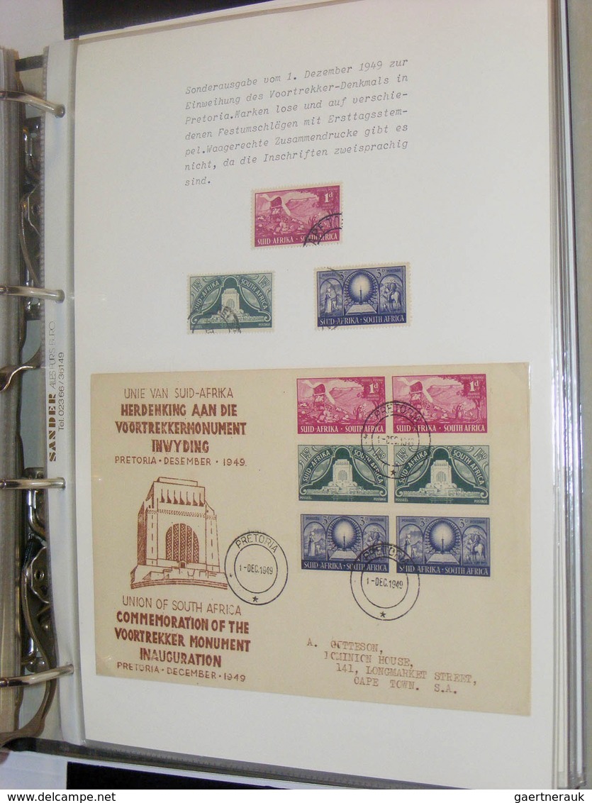 24128 Südafrika: 1913/99: Slightly messy, MNH, mint hinged and used collection South Africa 1913-1999 in 2