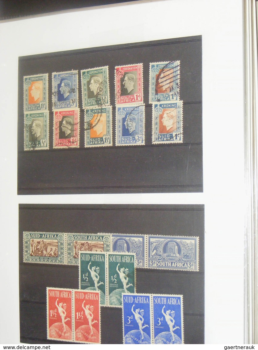 24128 Südafrika: 1913/99: Slightly messy, MNH, mint hinged and used collection South Africa 1913-1999 in 2