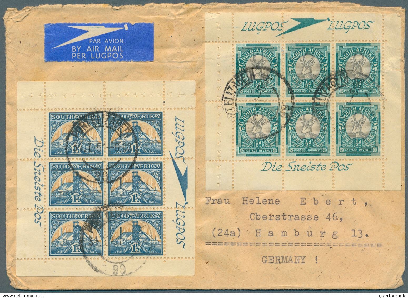 24129 Südafrika: 1915/1975 (ca.), accumulation with about 260 covers and postal stationeries (postcards, r