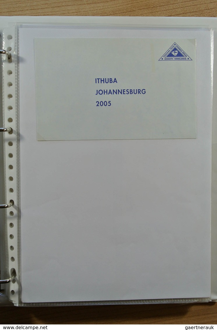 24130 Südafrika: Album with mostly modern postal stationeries of South Africa, but also a.o. a nice proof