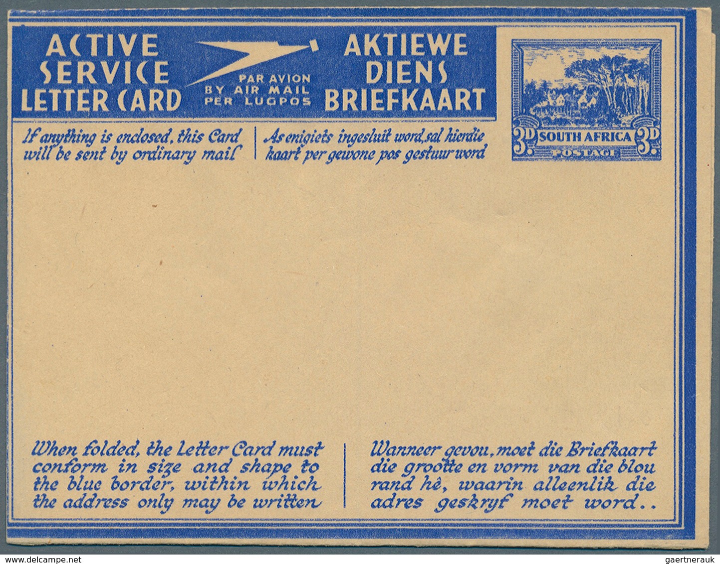 24139 Südafrika - Ganzsachen: ACTIVE SERVICE LETTERCARDS: 1941/1944 (ca.), Accumulation With About 48 Unus - Autres & Non Classés