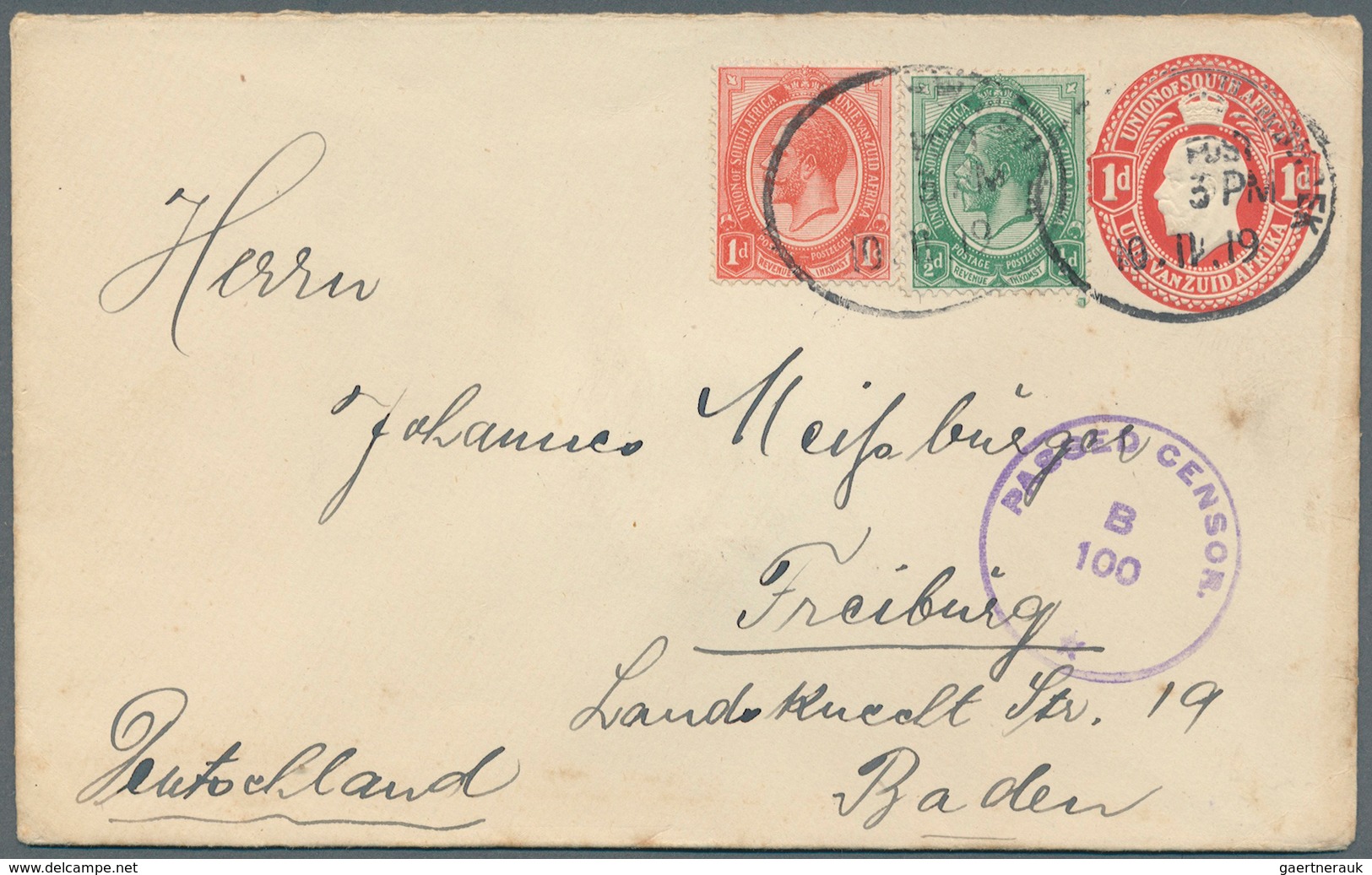 24147 Südwestafrika: 1916/1970 (ca.), Unusual Accumulation With About 55 Covers And Postal Stationeries (+ - Afrique Du Sud-Ouest (1923-1990)