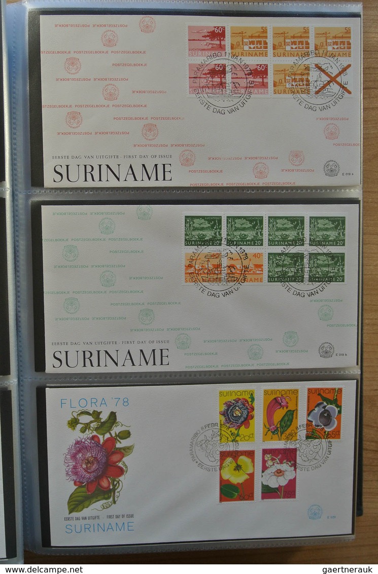 24155 Surinam: 1975-2005. With The Exception Of Only A Few FDC's A Complete Collection Unaddressed FDC's O - Surinam ... - 1975