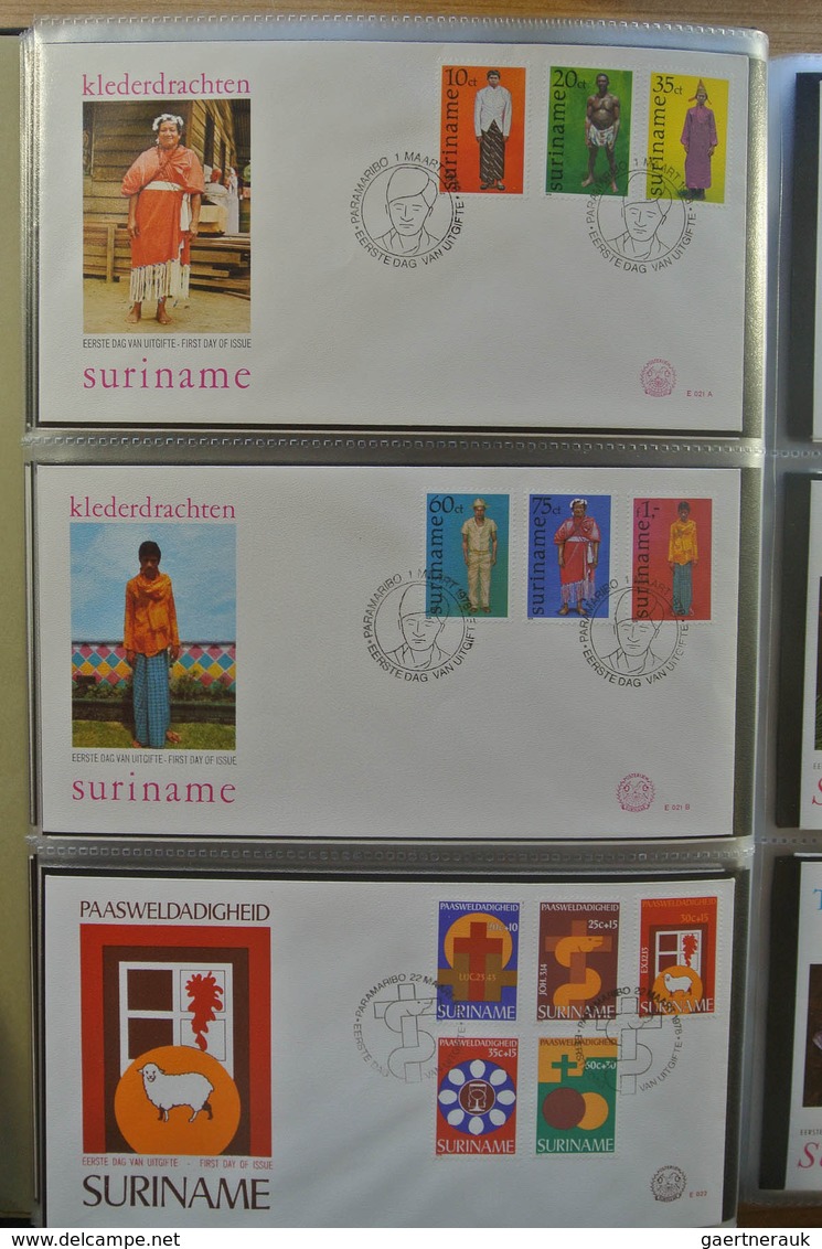 24155 Surinam: 1975-2005. With The Exception Of Only A Few FDC's A Complete Collection Unaddressed FDC's O - Surinam ... - 1975