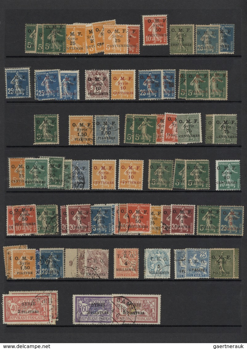 24161 Syrien: 1919/1990, Mainly Mint Collection On Stocksheets From French Period Showing A Nice Selection - Syrie