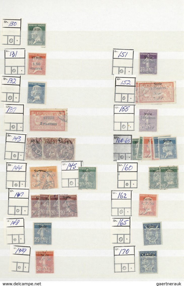 24162 Syrien: 1919/1980, Comprehensive Mint And Used Accumulation In A Stockbook, Plenty Of Material From - Syrie
