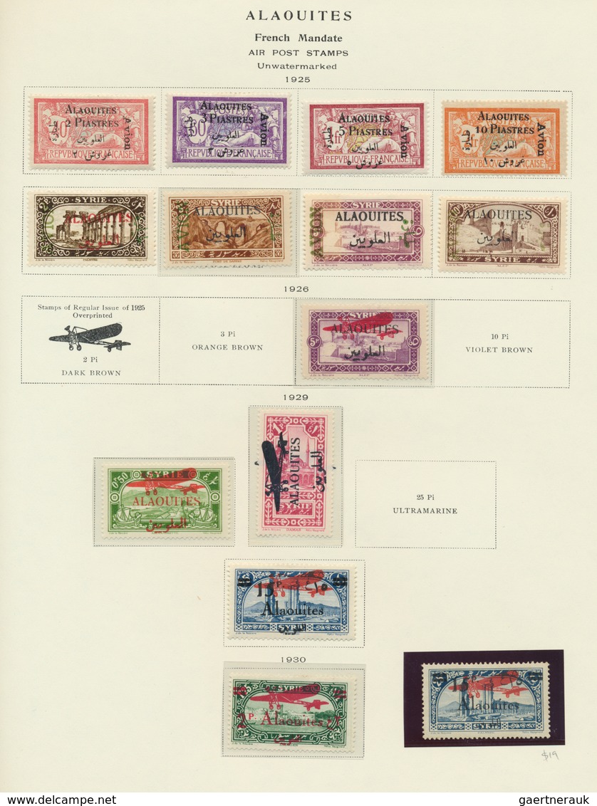 24164 Syrien: 1919/1970 (ca.), French Levant, Mainly Mint Collection Of Lebanon, Syria, Alaouites, Alexand - Syrie