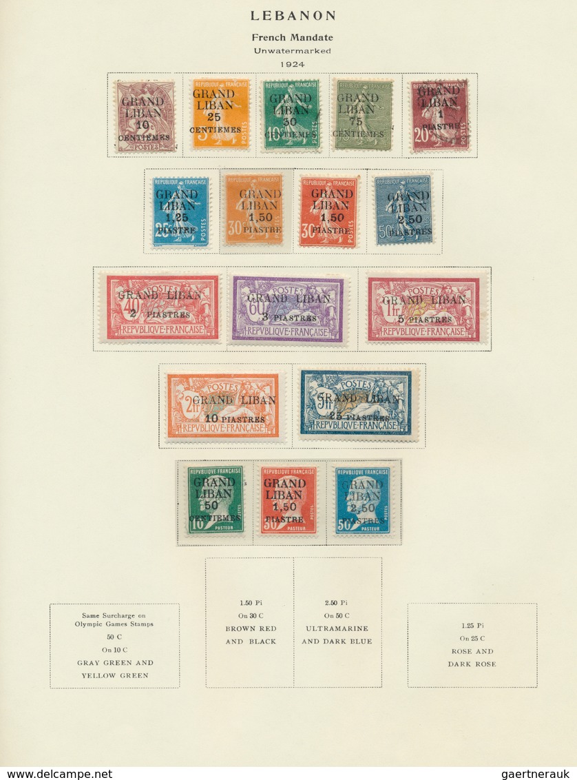 24164 Syrien: 1919/1970 (ca.), French Levant, Mainly Mint Collection Of Lebanon, Syria, Alaouites, Alexand - Syrie