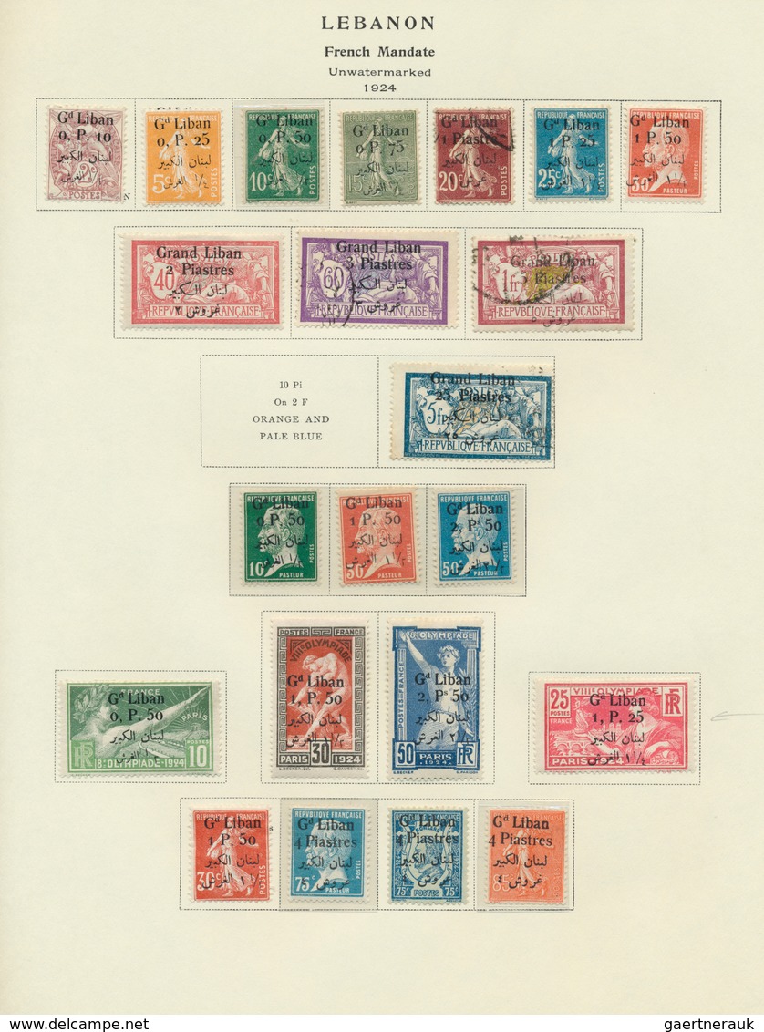 24164 Syrien: 1919/1970 (ca.), French Levant, Mainly Mint Collection Of Lebanon, Syria, Alaouites, Alexand - Syrie