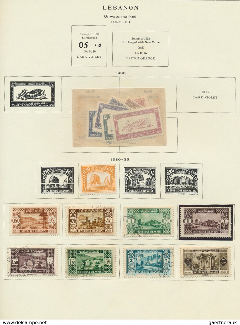 24164 Syrien: 1919/1970 (ca.), French Levant, Mainly Mint Collection Of Lebanon, Syria, Alaouites, Alexand - Syrie