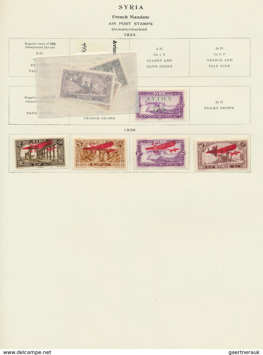 24164 Syrien: 1919/1970 (ca.), French Levant, mainly mint collection of Lebanon, Syria, Alaouites, Alexand