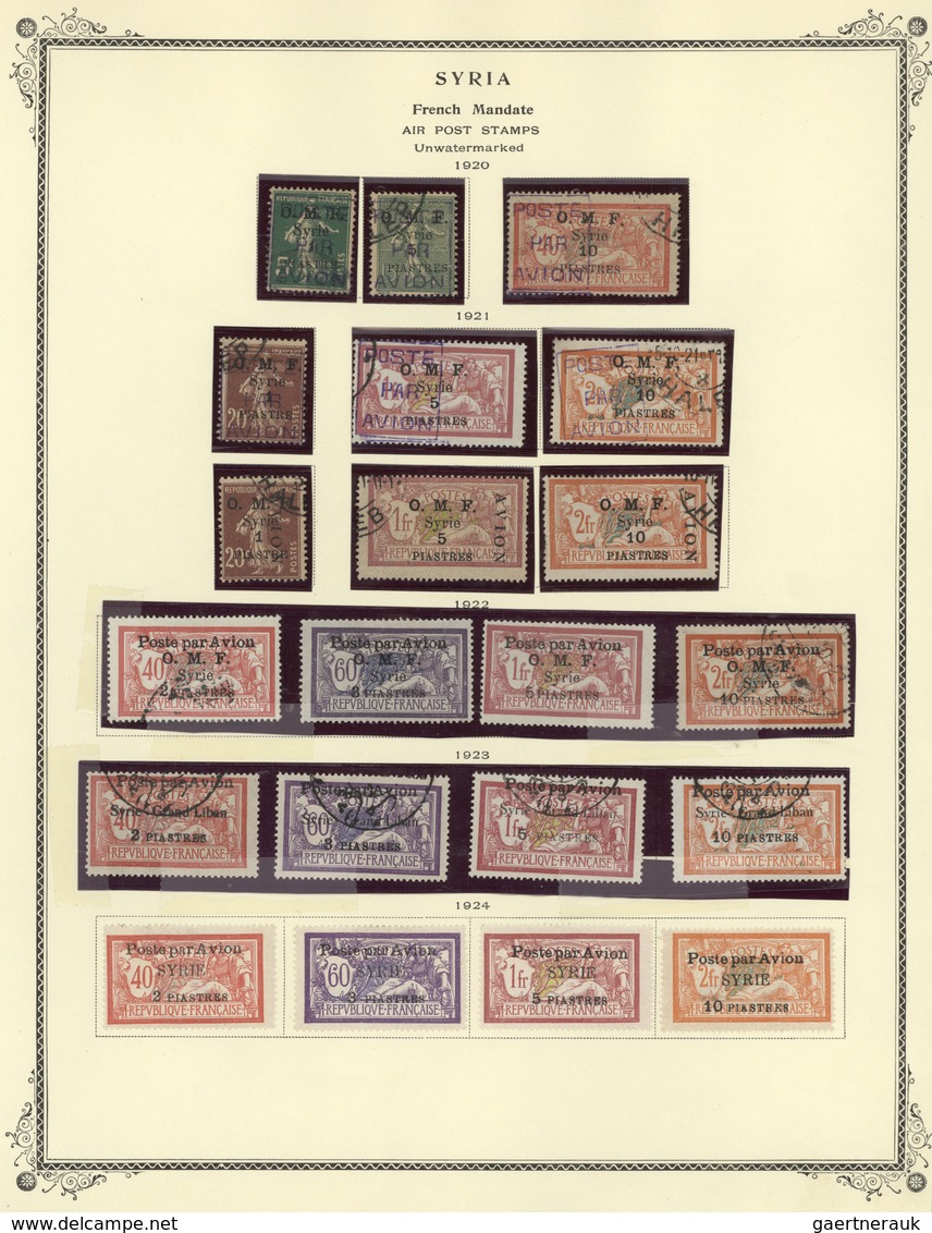 24166 Syrien: 1919/1960, Mainly Mint Collection In A Scott Album, Comprising A Nice Selection Of Kingdom O - Syrie