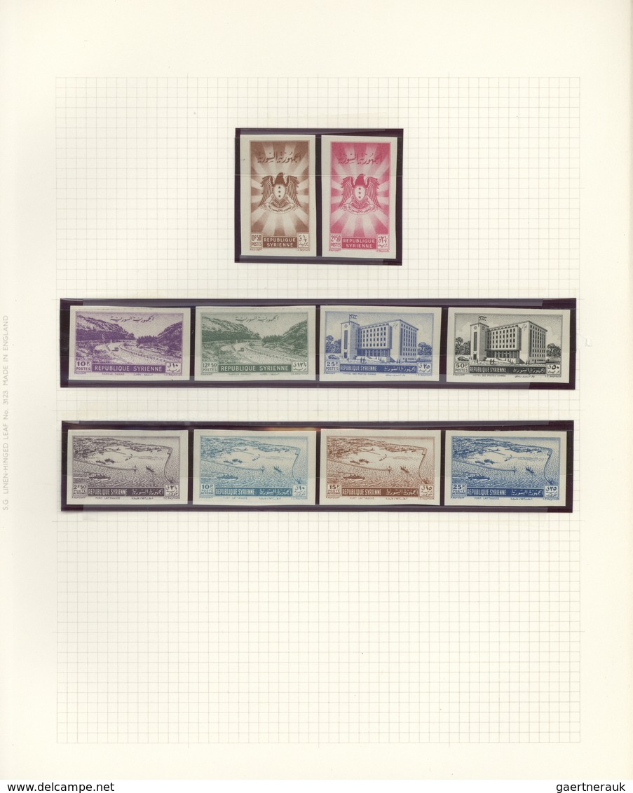 24167 Syrien: 1919/1958, mainly mint collection in a Stanley Gibbons album, neatly arranged on leaves and