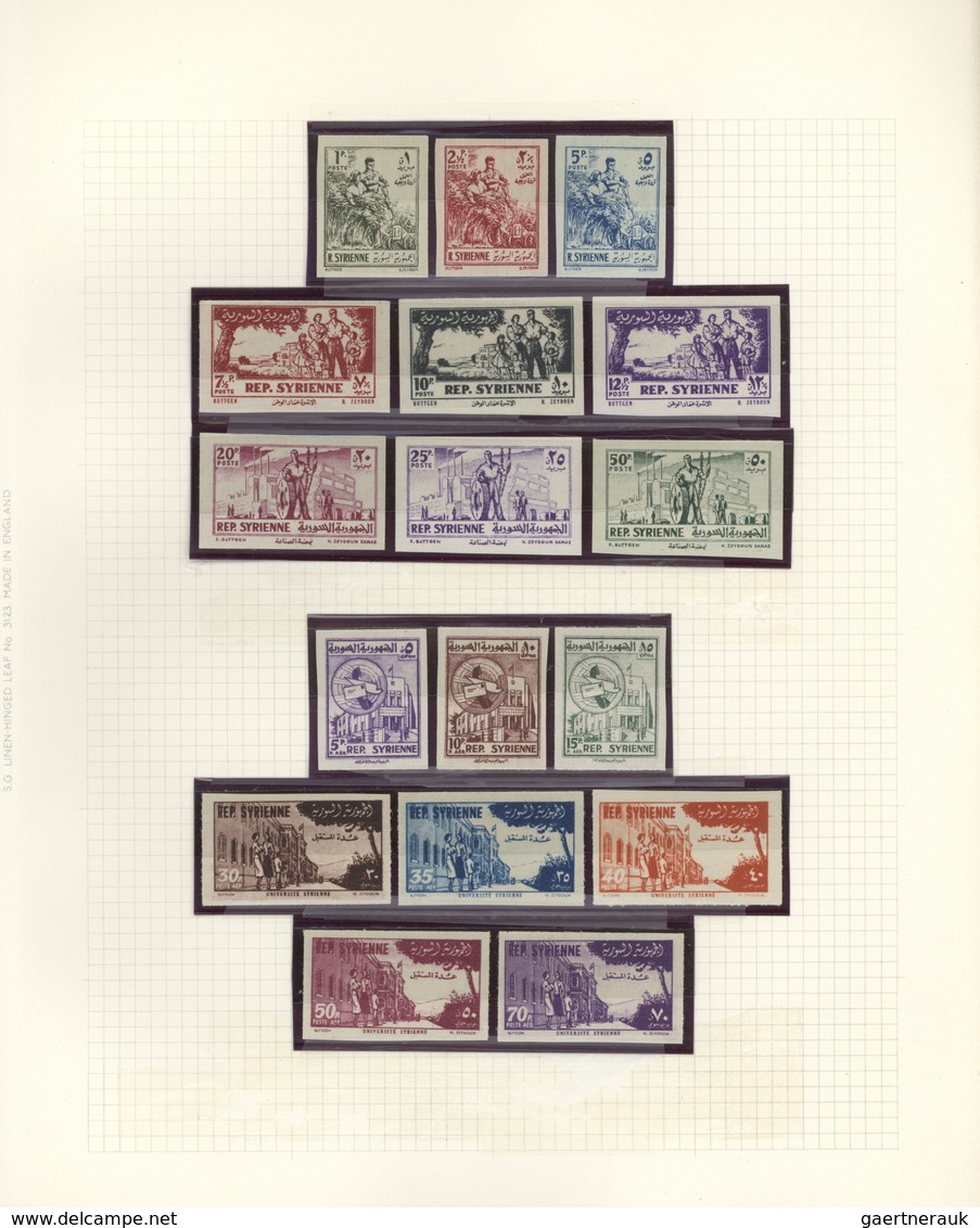 24167 Syrien: 1919/1958, mainly mint collection in a Stanley Gibbons album, neatly arranged on leaves and