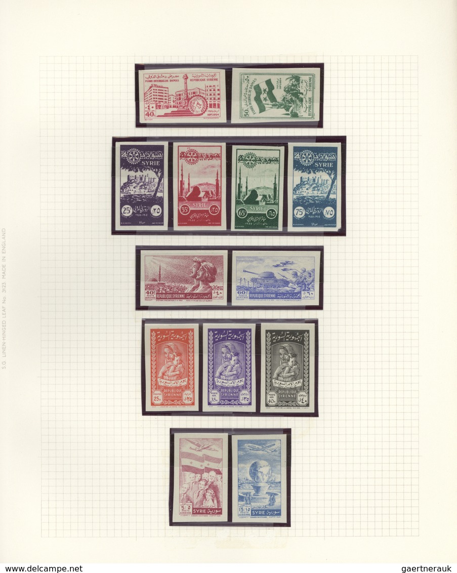 24167 Syrien: 1919/1958, mainly mint collection in a Stanley Gibbons album, neatly arranged on leaves and