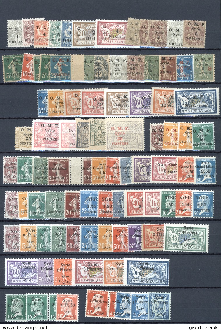 24168 Syrien: 1919/1945, UNMOUNTED MINT Collection On Stocksheets Incl. Many Better Items, 2nd Issue Olymp - Syrie