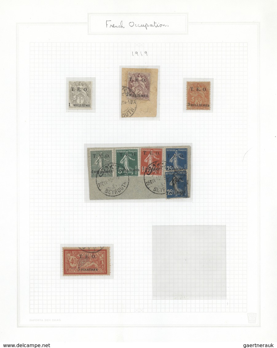 24169 Syrien: 1919/1937, Mint And Used Collection On Album Pages, Containing A Lovely Range Of Overprint S - Syrie