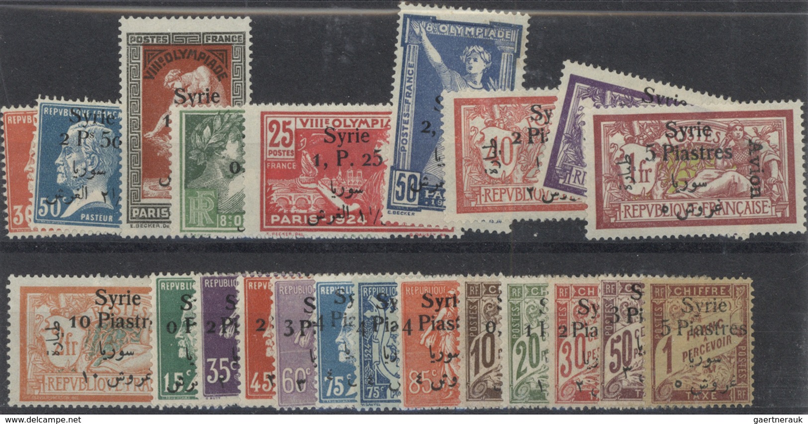 24171 Syrien: 1919/1924, Comprehensive Mint And Used Accumulation Of The Different Overprint Issues, Allto - Syrie