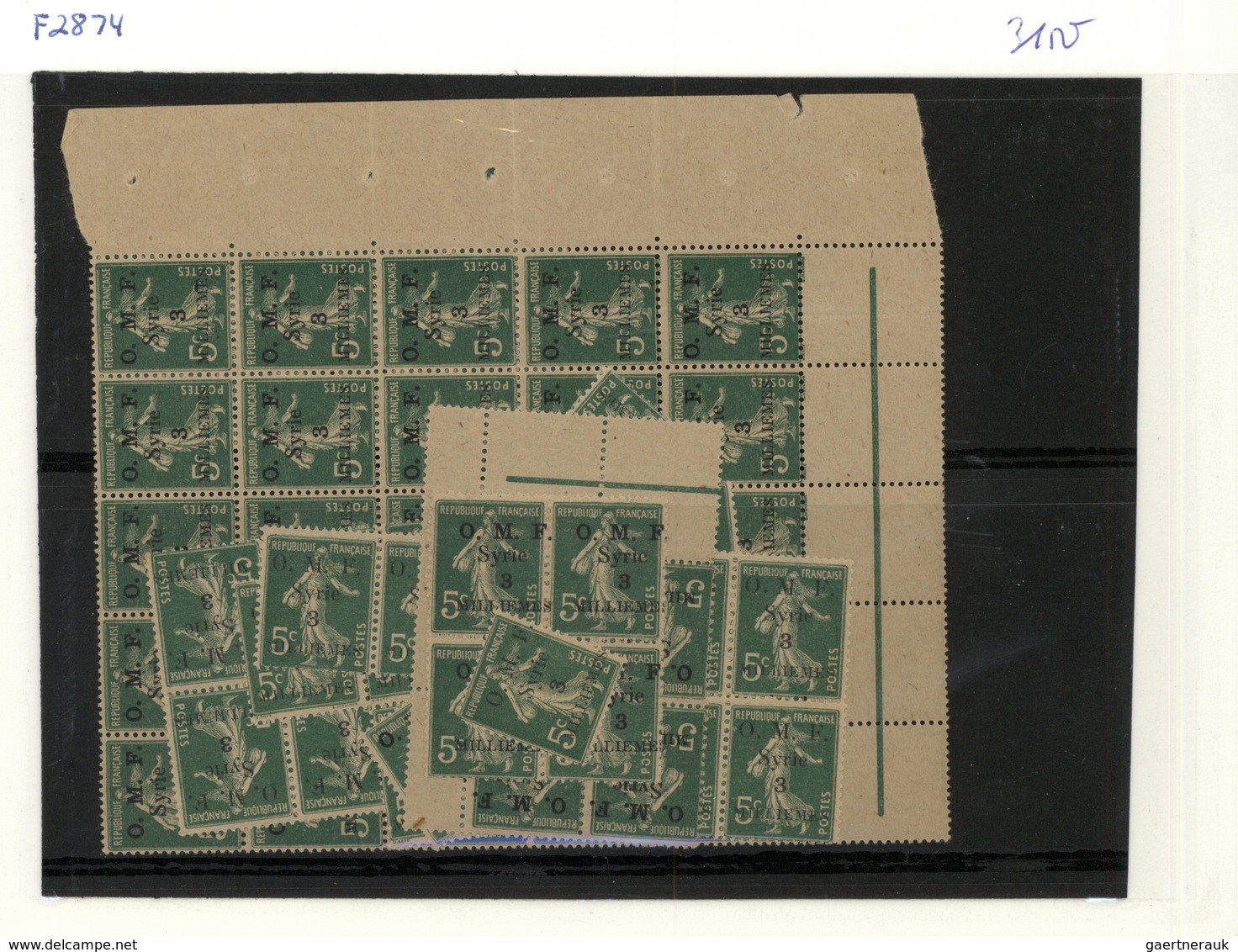 24173 Syrien: 1919/1924, U/m Accumulation Of The Different Overprint Issues, Well Sorted Throughout And Ma - Syrie