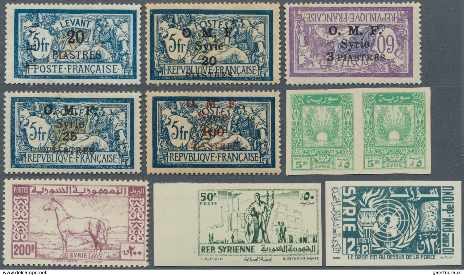 24187 Syrien: 1920-80, Collection In Album Starting French Mandete Period With Good Overprinted Issues Up - Syrie